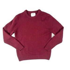 Old Navy Size S Mens Sweater Long Sleeve Pullover Burgundy Crew Neck